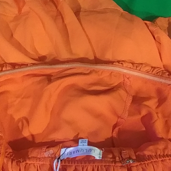 NWT Lulumari L orange strapless mini dress - Picture 3 of 8